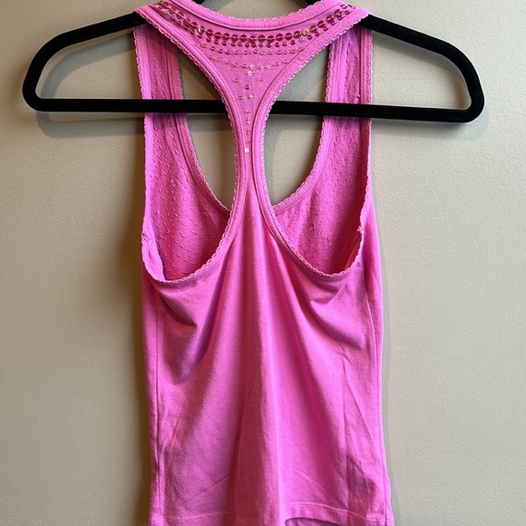 Guess hot pink sequin racerback tank top - Picture 3 of 3
